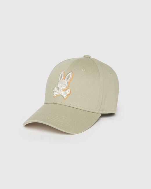 Psycho Bunny Natural Kayden Baseball Cap for men