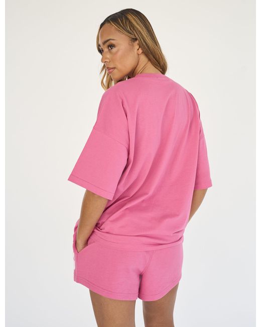 Public Desire Kaiia Studio Bubble Logo Oversized T-shirt Pink