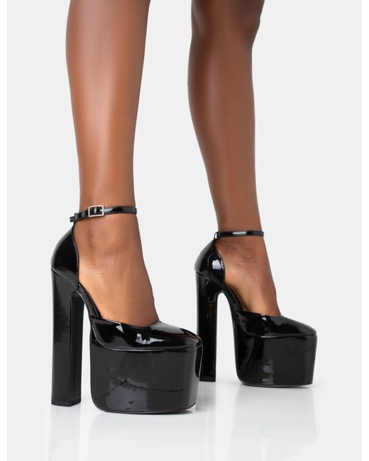 Womens Faux Leather Pull On High Heels Closed Toe Rhinestone Decor Fashion  Shoes | eBay