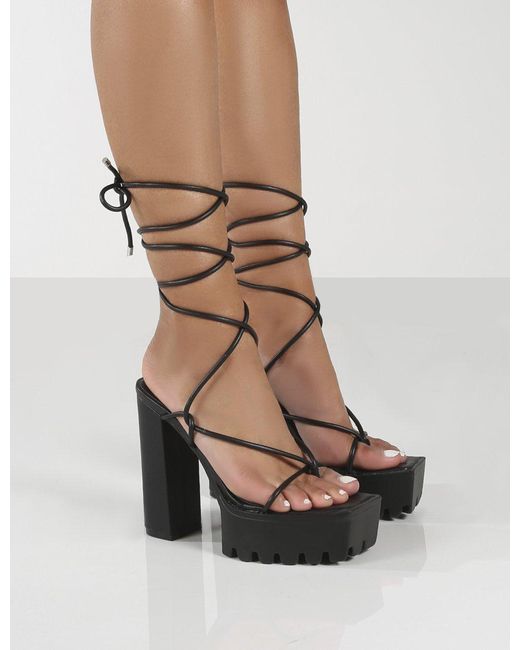 Killer Heels - 6 inch Heels Black Strappy Platform High Heels - Stiletto  Shoes Blog! | Cute shoes heels, Heels, Fashion heels