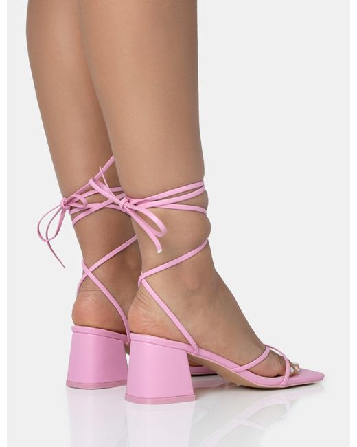 Buy Pink Heeled Sandals for Women by SHEZONE Online | Ajio.com