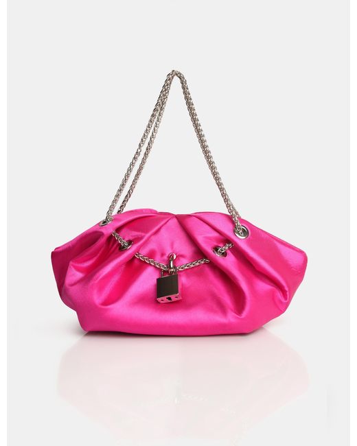 Philip Treacy Perfect Evening Pink Silk Satin Clutch Bag - The Hat Circle –  The Hat Circle by X Terrace