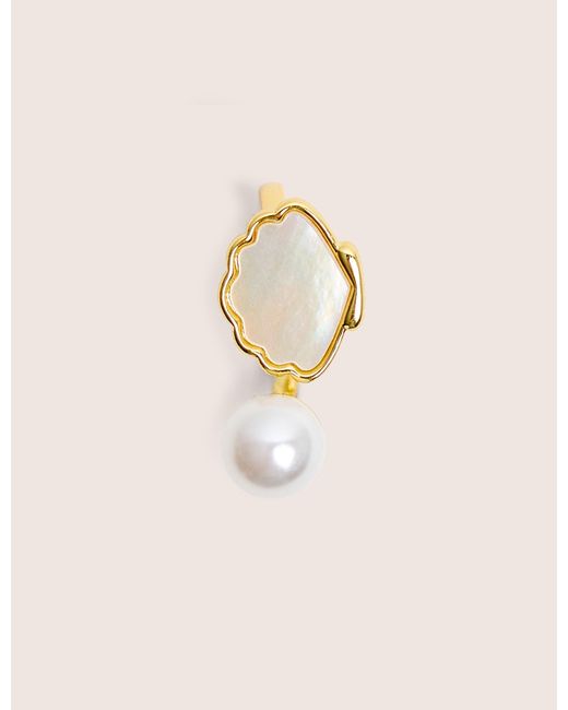 Public Desire Natural Adjustable Pearl Ring