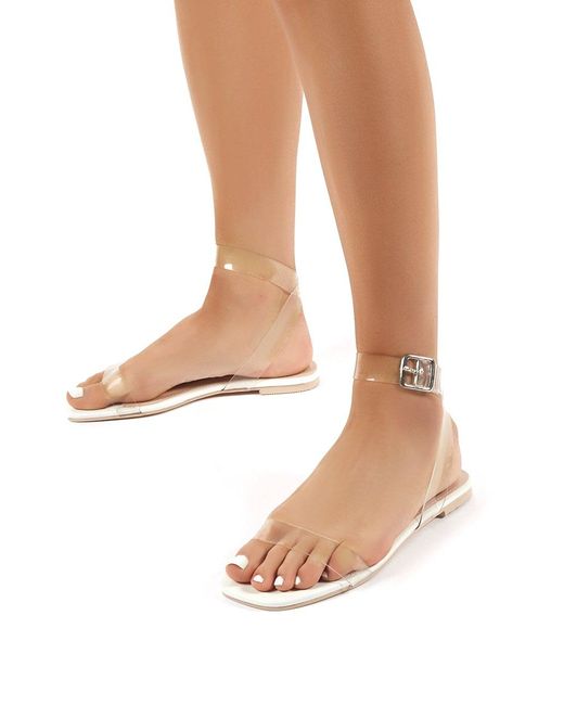 flat perspex sandals