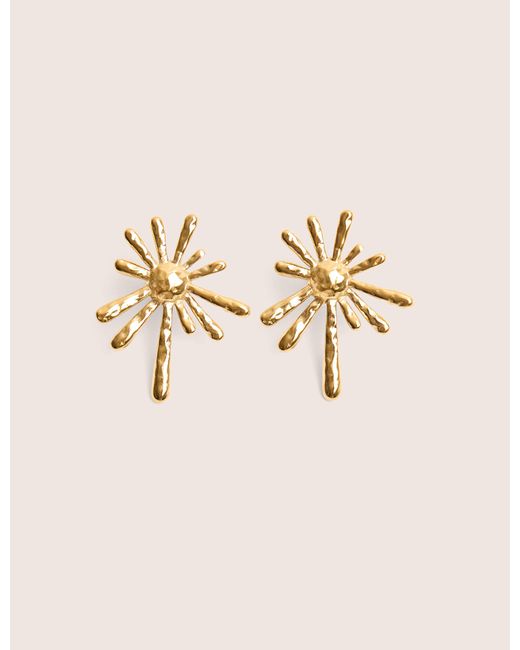 Public Desire Natural Gold Plated Abstract Star Earrings