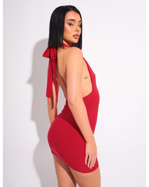 leila bandage mini dress red Guizio Twill Love / S Bodycon Dresses | Free VENDOR COLOR-PINK MULTI Size:Regular Available In Black And