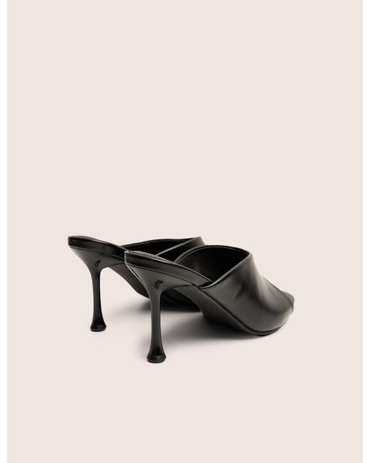 Public Desire Natural J'adore Black Mule Heels