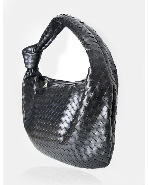 Public Desire The Innocent Black Large Woven Bag