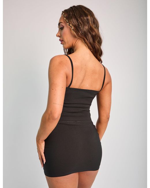 Public Desire Lace Trim Cami Top Co Ord Black