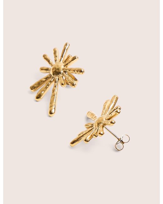 Public Desire Natural Gold Plated Abstract Star Earrings