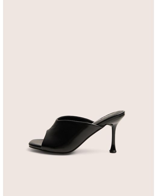 Public Desire Natural J'adore Black Mule Heels