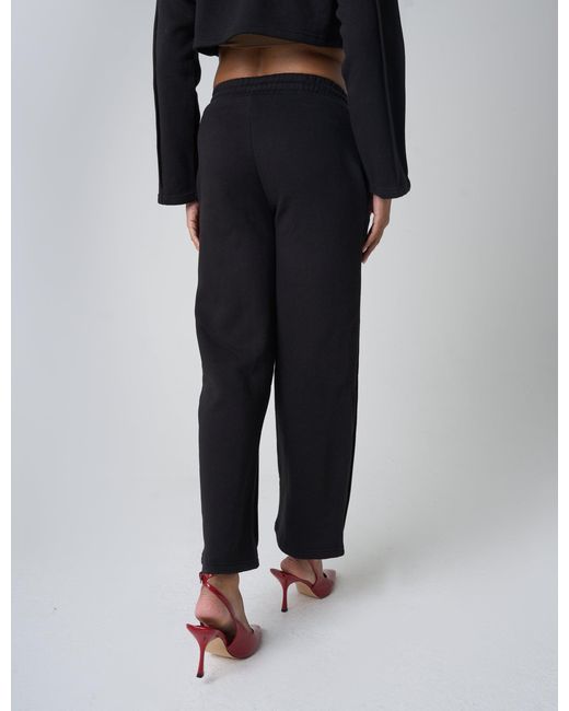 Public Desire Seam Detail Cuffed Joggers Black