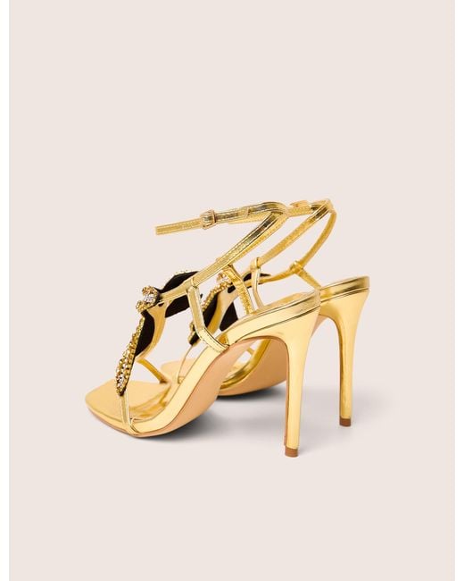 Public Desire Natural Lumi Gold Starfish Detail Tie High Heels