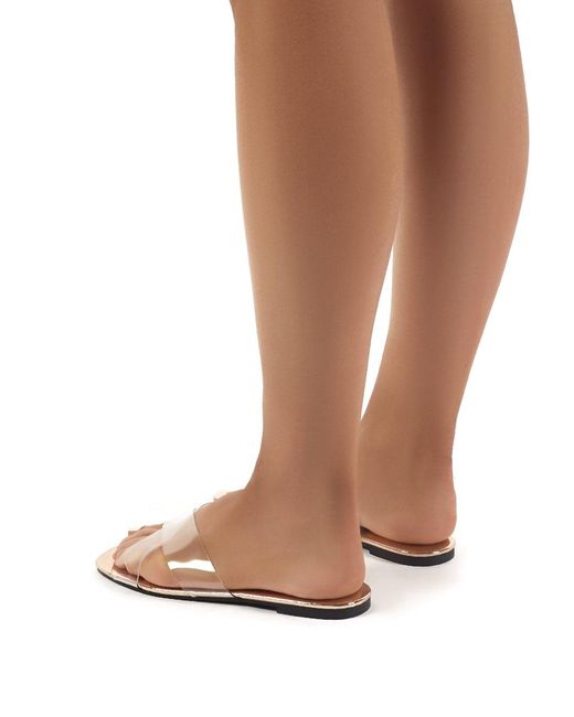 flat perspex sandals