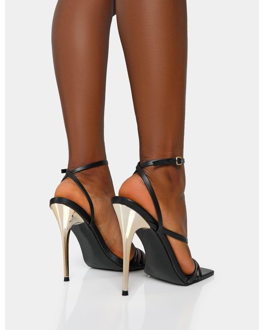 Metal stilettos top