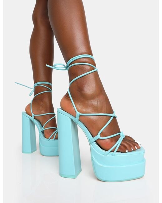 Baby blue clearance peep toe heels