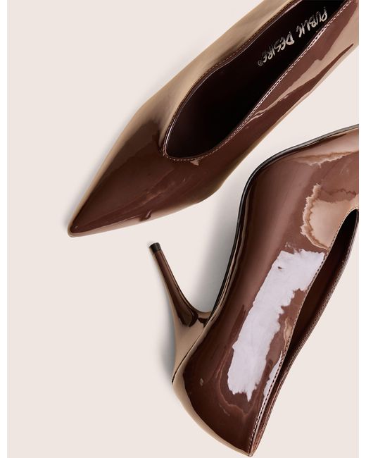 Public Desire Natural Sedona Brown Patent Court High Heels