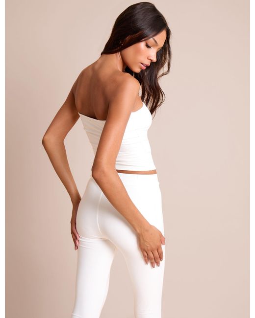 Public Desire Bandeau Luxe Slinky Top White