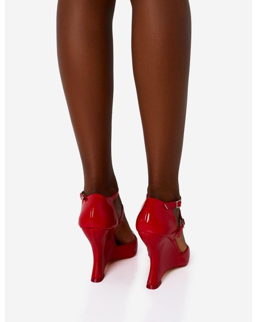Red strappy deals pointed heels