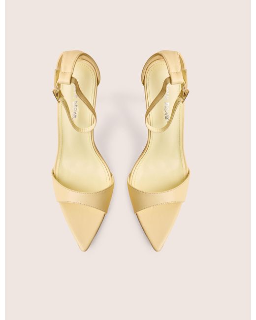 Public Desire White Kelisa Lemon Pu Pointed Toe Barely There Stiletto High Heels