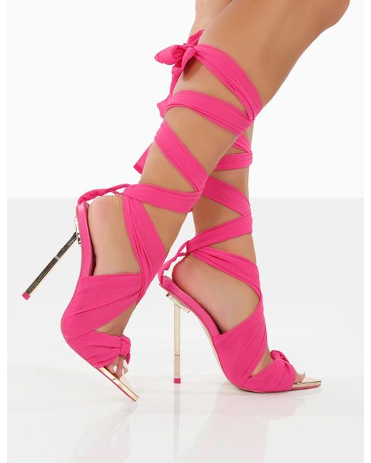 Gold Stiletto Heels 