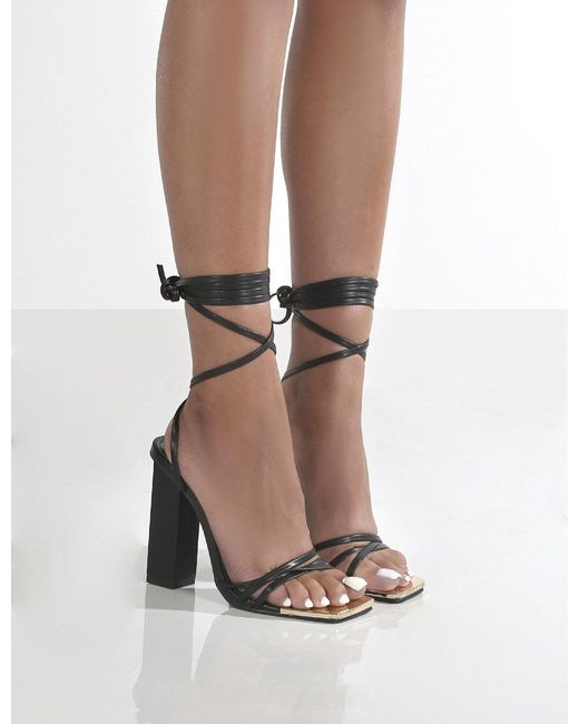 Public Desire Synthetic Amira Black Pu 