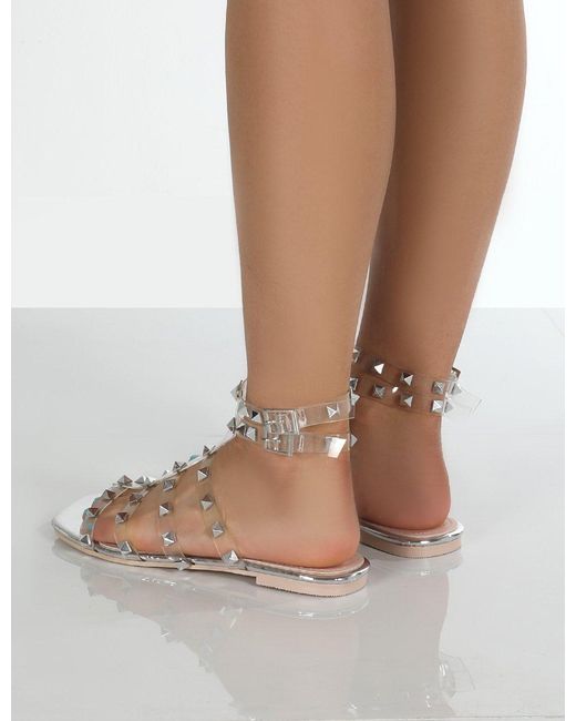 perspex sandals flat