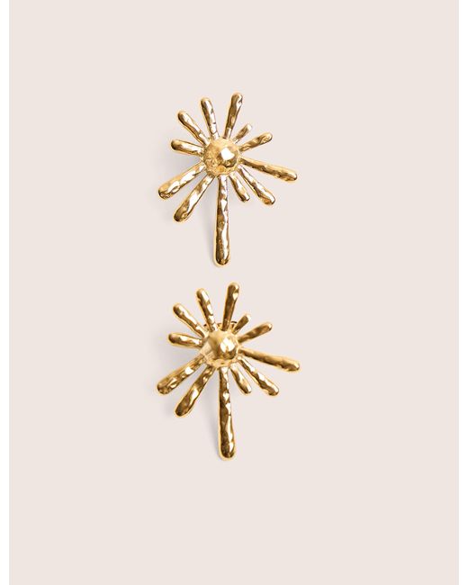 Public Desire Natural Gold Plated Abstract Star Earrings
