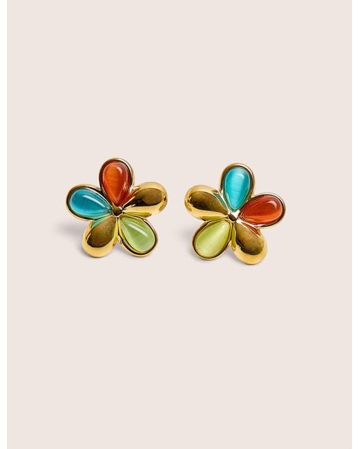 Public Desire Multicolor Multi Coloured Flower Stud Earring