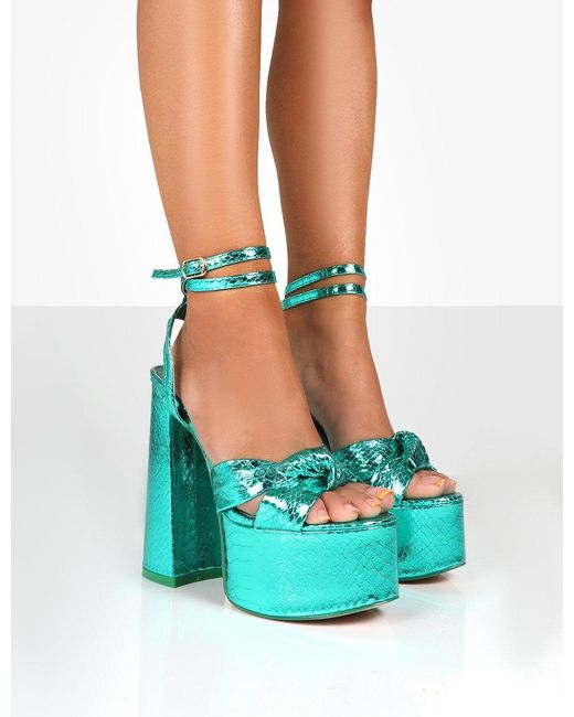 Koi Footwear TEAL EYES PLATFORM - Platform heels - teal/green - Zalando.ie