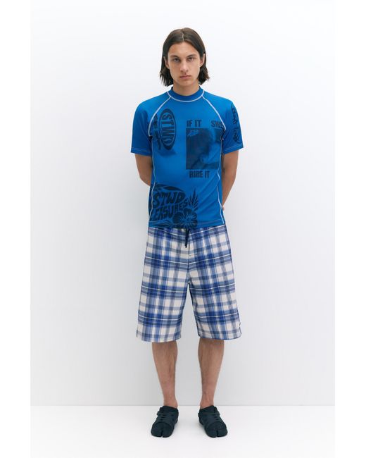 Pull&Bear Blue Pleasures X Stwd Swim Shorts for men