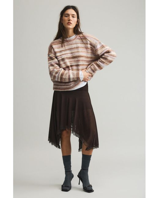 Pull À Rayures Pull&Bear en coloris Brown