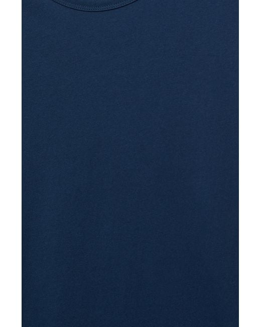Pull&Bear Basic Slim Fit T-Shirt in het Blue voor heren