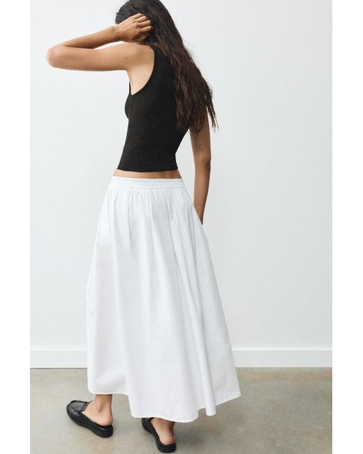 Pull&Bear Tanktop Met Boothals in het Blue