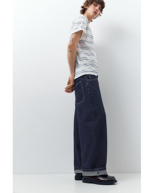 Pull&Bear White Skater Jeans for men