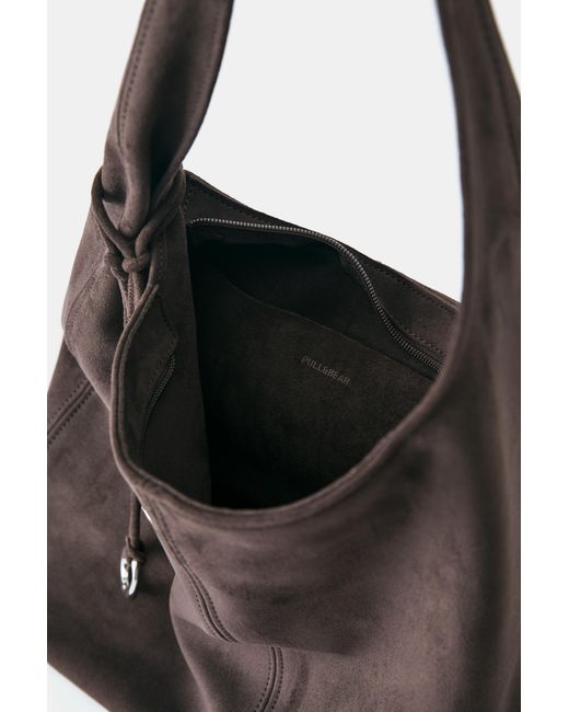Pull&Bear Black Embellished Tote Bag