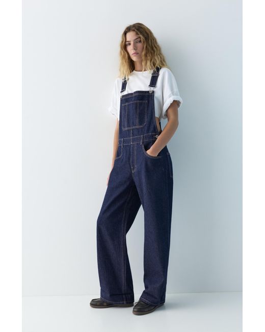 Salopette Lunga di Pull&Bear in Blue