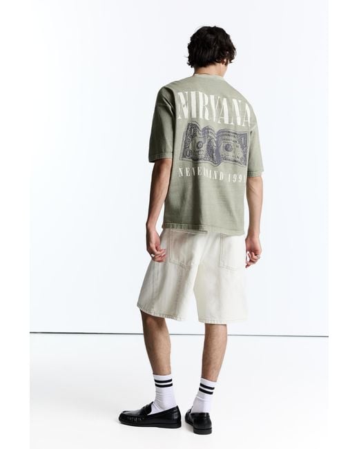 Pull&Bear Multicolor Nirvana T-Shirt for men