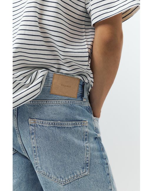 Pull&Bear Recht Model Jeans in het Blue voor heren