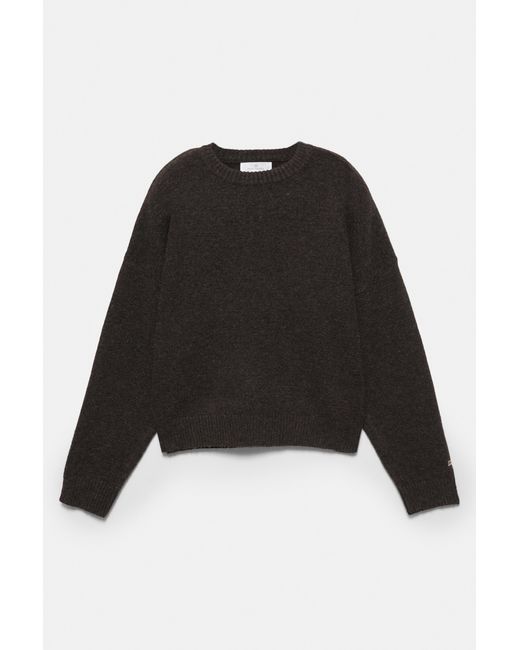 Pull&Bear Black Basic Knit Sweater