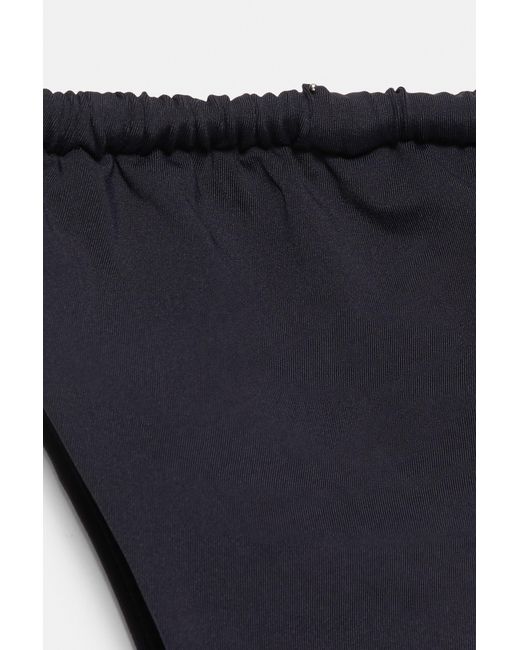 Pull&Bear Blue Gathered Bikini Bottoms