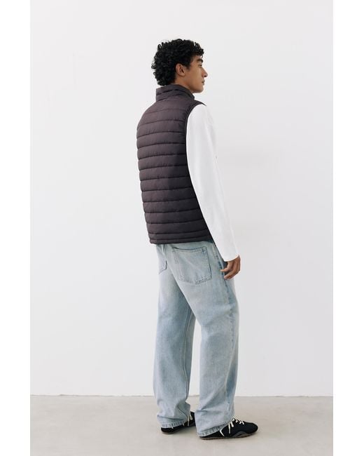 Pull&Bear Steppweste in Black für Herren