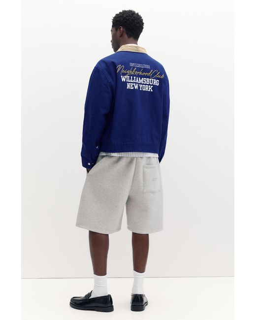 Veste Col Combiné Patchs Pull&Bear pour homme en coloris Blue