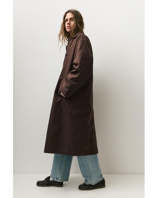 Pull&Bear Brown Oversize Trench Coat