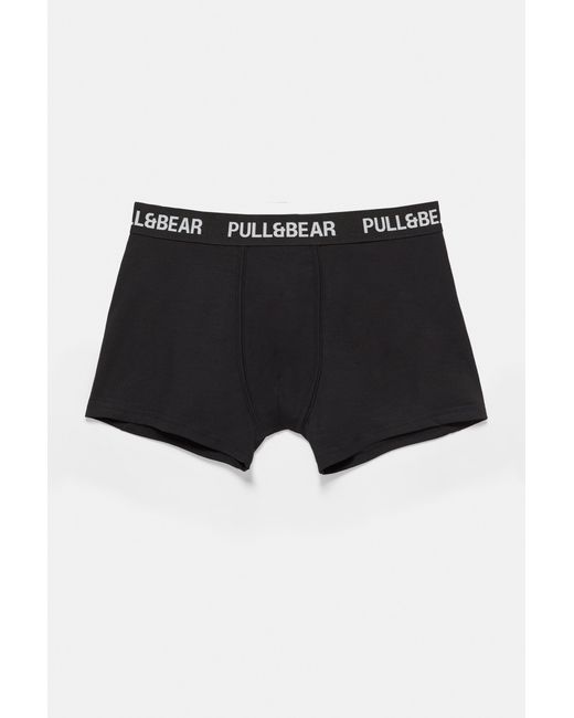 Pack 3 Boxer di Pull&Bear in Black da Uomo