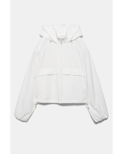 Pull&Bear Blue Lightweight Hooded Jacket