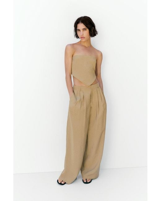 Pull&Bear Bandeautop in het Brown