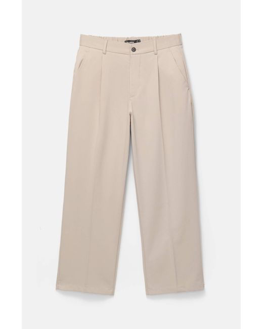 Pull&Bear Tailoring-Hose Mit Weitem Bein in Black für Herren