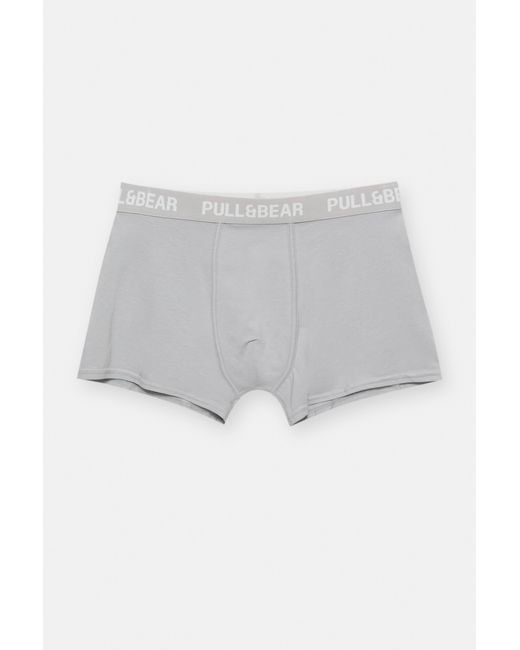 Pack De 3 Boxers Gris Pull&Bear pour homme en coloris Gray