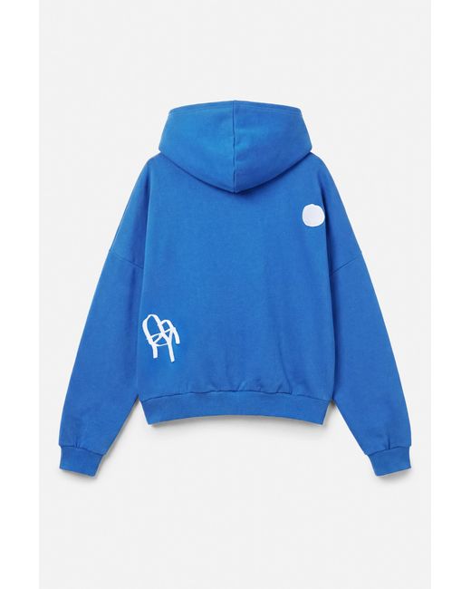 Pull&Bear Hoodie La Toja in het Blue
